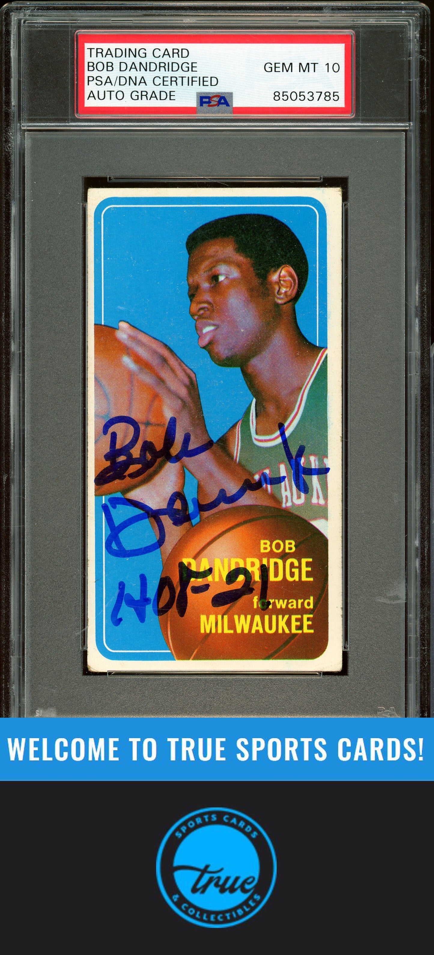 1970-71 Topps #63 Bob Dandridge Auto Grade PSA 10 (3785)