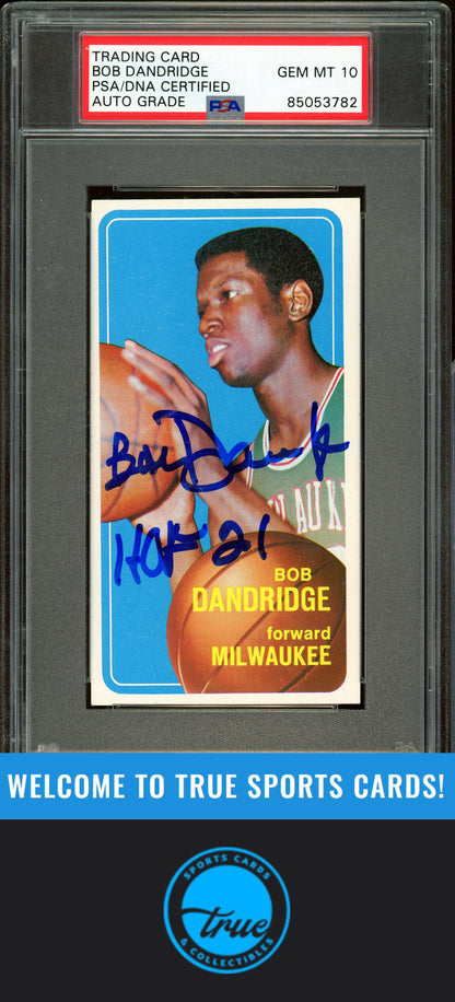 1970-71 Topps #63 Bob Dandridge Auto Grade PSA 10 (3782)