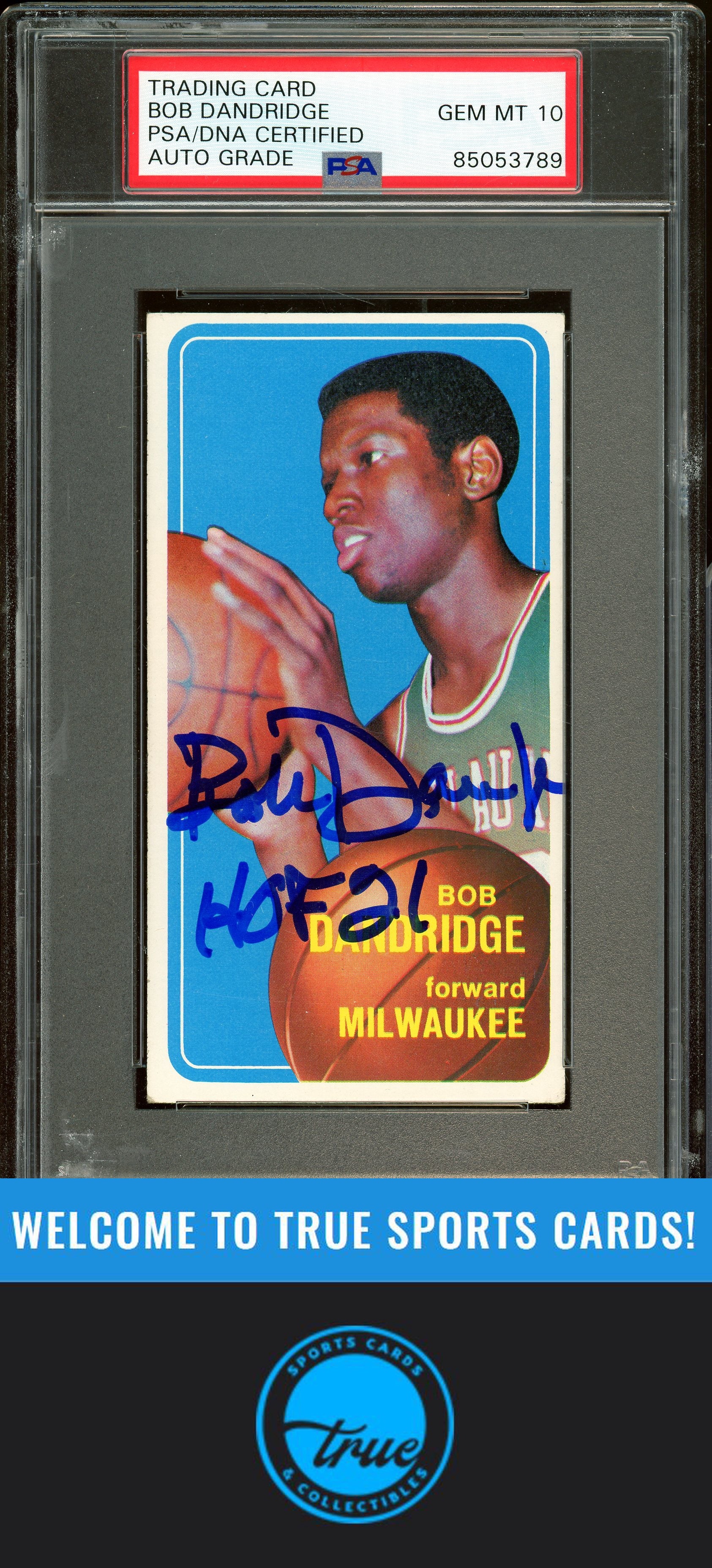 1970-71 Topps #63 Bob Dandridge Auto Grade PSA 10 (3789)