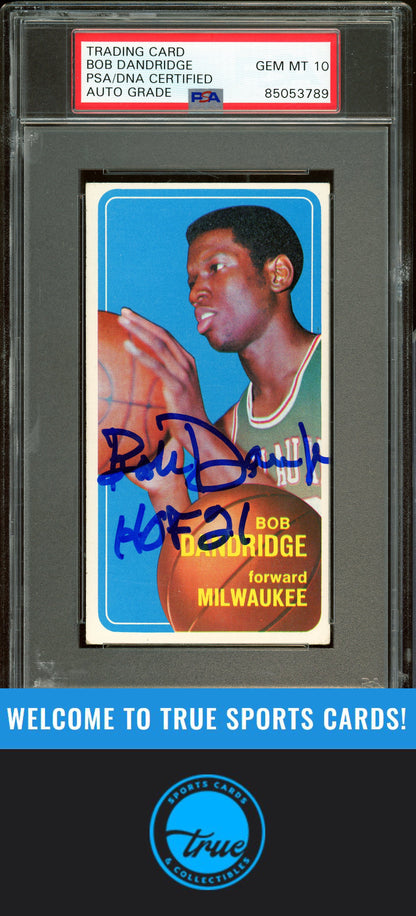 1970-71 Topps #63 Bob Dandridge Auto Grade PSA 10 (3789)