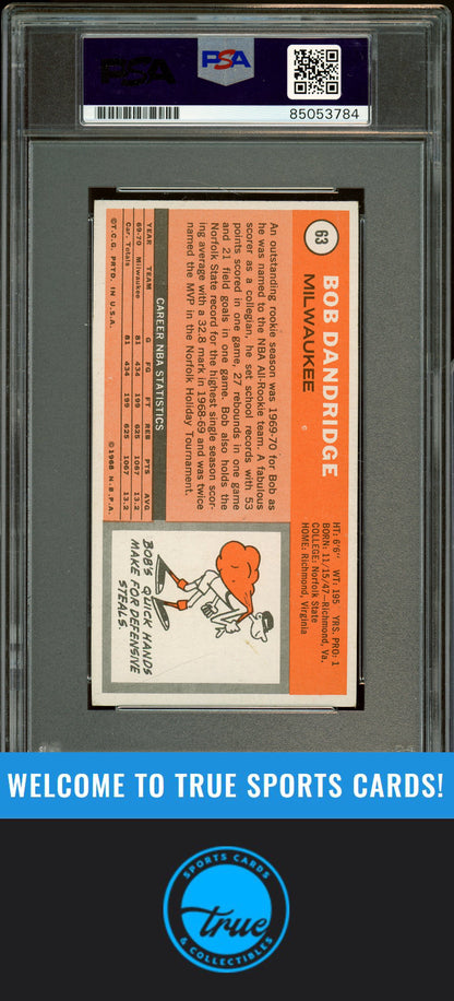 1970-71 Topps #63 Bob Dandridge Auto Grade PSA 10 (3784)