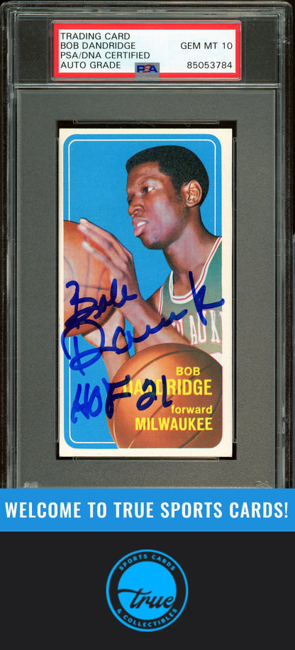 1970-71 Topps #63 Bob Dandridge Auto Grade PSA 10 (3784)