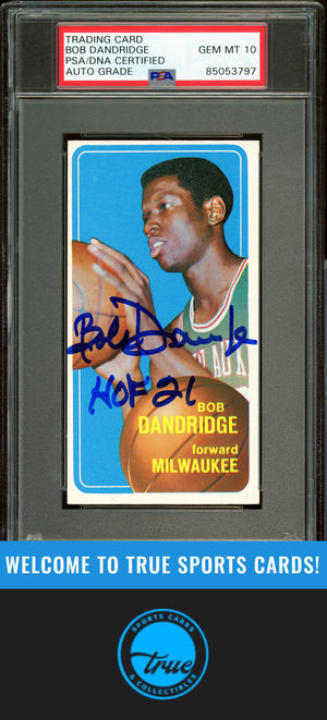 1970-71 Topps #63 Bob Dandridge Auto Grade PSA 10 (3797)