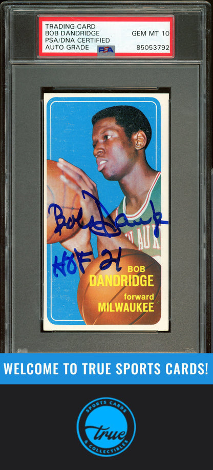 1970-71 Topps #63 Bob Dandridge Auto Grade PSA 10 (3792)