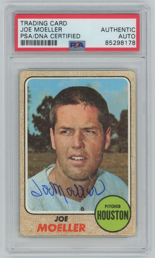 1968 Topps Joe Moeller Auto - PSA/DNA Authentic (8178)