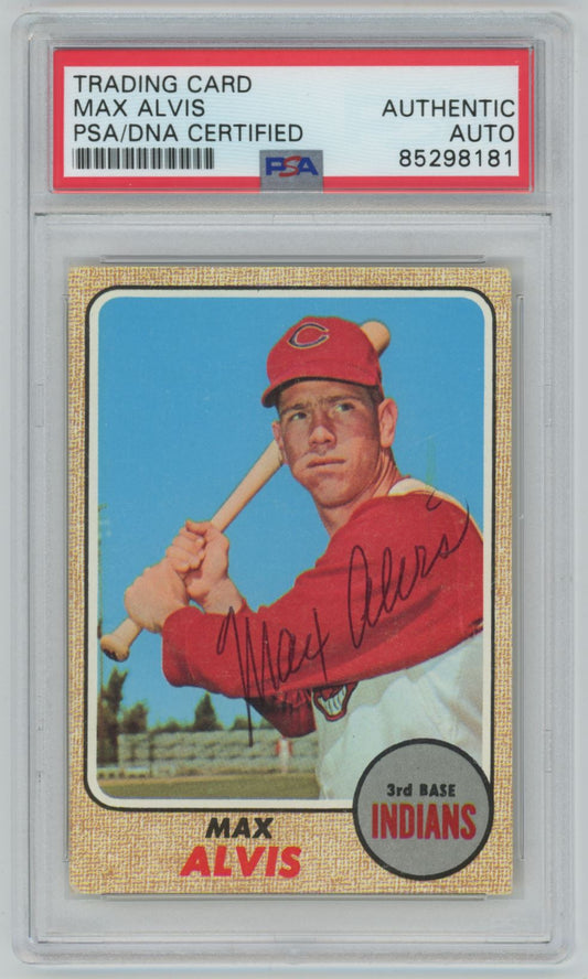 1968 Topps Max Alvis PSA/DNA - Authentic (8181)