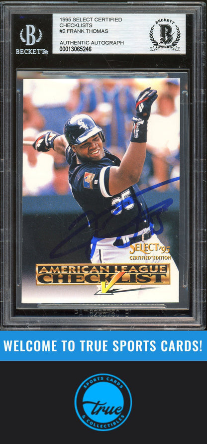 1995 Select Certified #2 American League Checklist Checklists Auto BGS Authentic