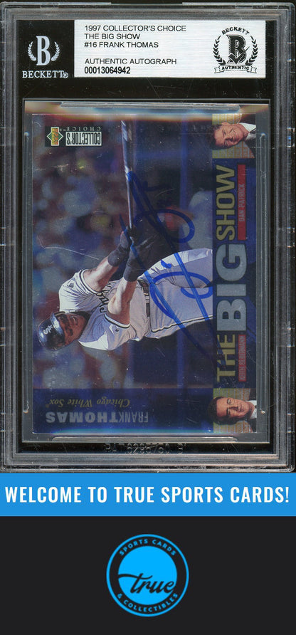 1997 Collector's Choice #16 Frank Thomas The Big Show Auto BGS Authentic