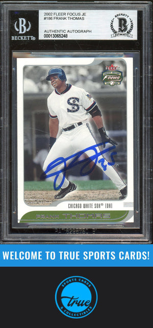 2002 Fleer Focus Jersey Edition #186 Frank Thomas Auto BGS Authentic