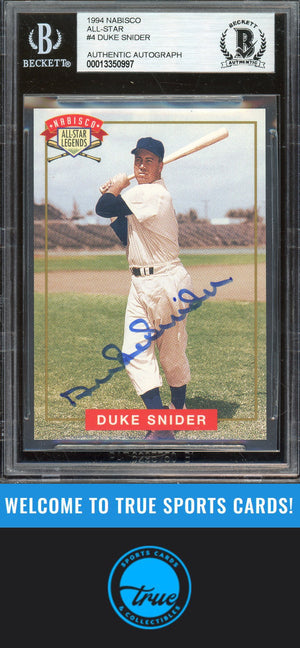 1994 Nabisco All-Star Legends Autographs Duke Snider Auto BGS Authentic