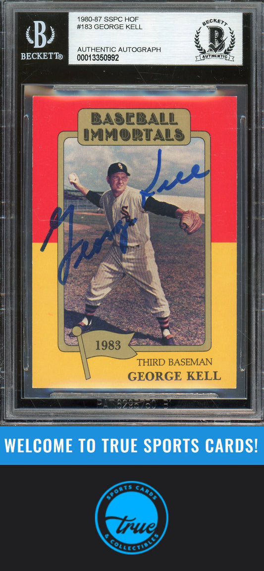 1980-87 SSPC HOF #183a George Kell Auto BGS Authentic