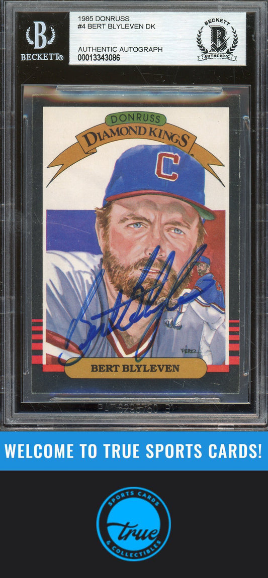 1985 Donruss #4 Bert Blyleven Auto BGS Authentic