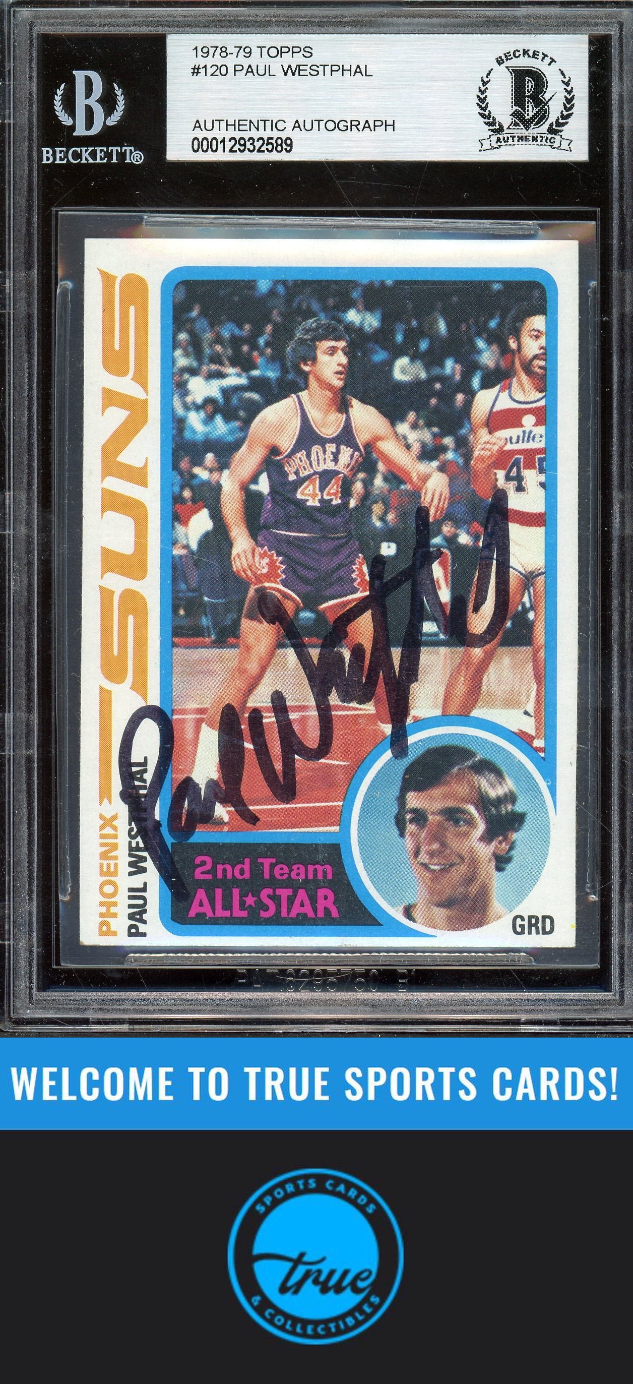 1978-79 Topps #120 Paul Westphal Auto BGS Authentic