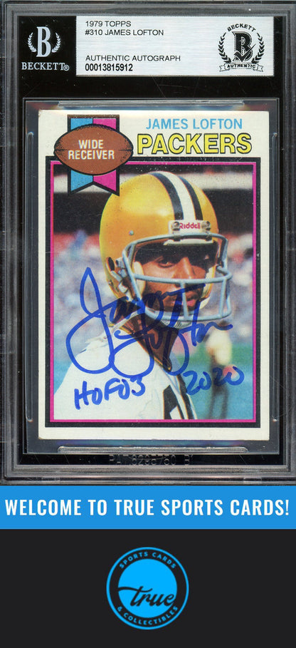 1979 Topps #310 James Lofton Auto BGS Authentic (5912)