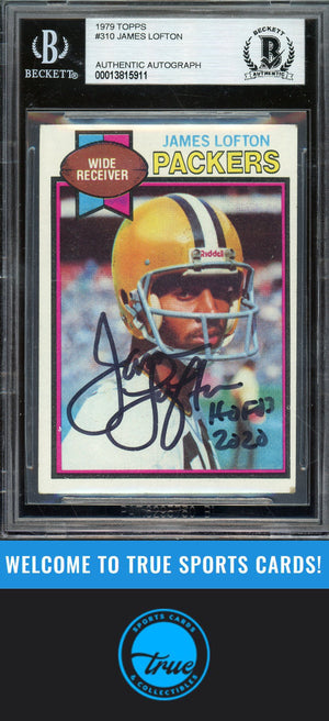 1979 Topps #310 James Lofton ROOKIE Auto - BGS Authentic