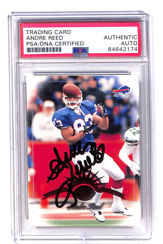 1997 DONRUSS ANDRE REED AUTO CARD PSA DNA 2174