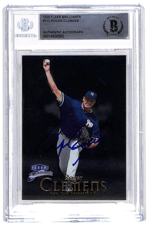 1999 FLEER BRILLIANTS ROGER CLEMENS AUTO CARD BAS (8563)