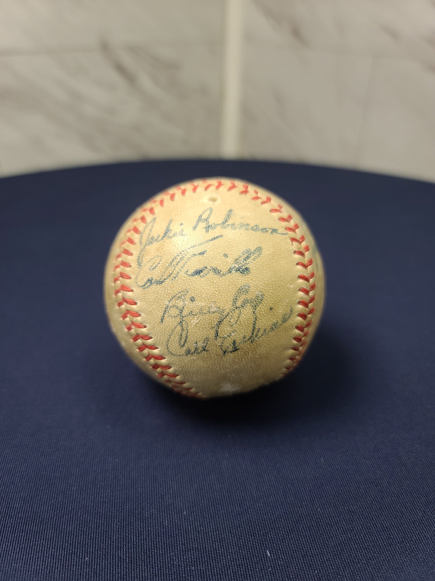 Jackie Robinson, Dick Williams, Don Newcombe, others Autographed Baseball