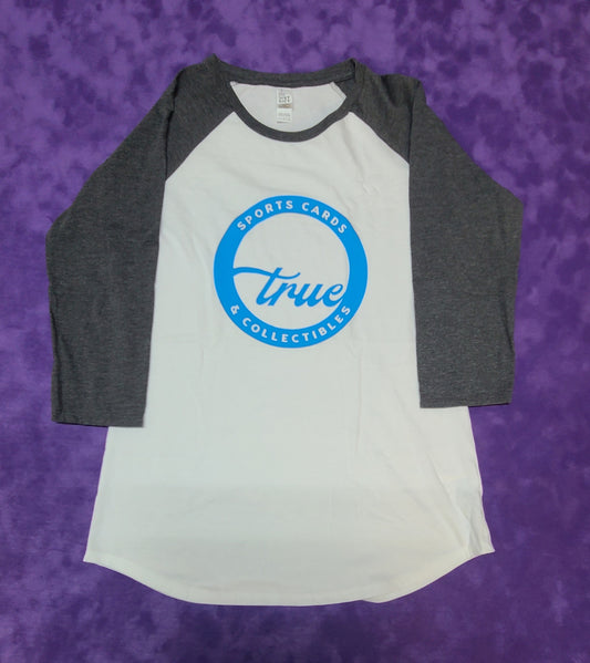 TRUE SPORTS CARDS LOGO SHIRT - Gray  Sleeves Tee