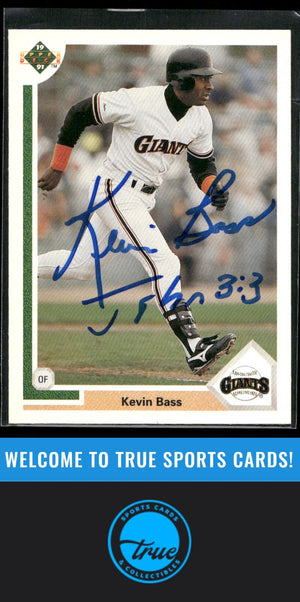 1991 Upper Deck #287 Kevin Bass Auto
