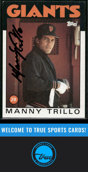 1986 Topps #655 Manny Trillo Auto