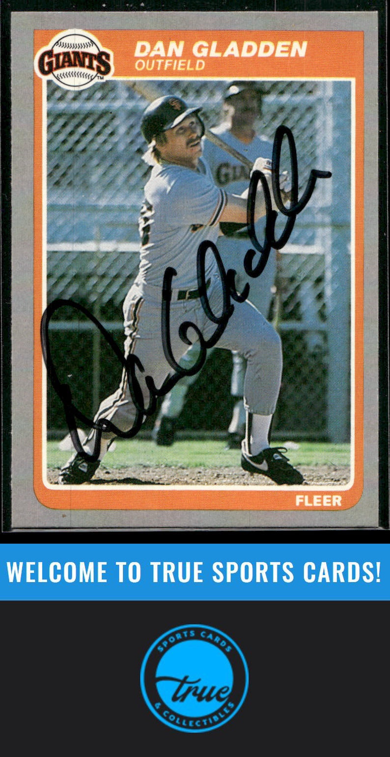 1985 Fleer #607 Dan Gladden Auto