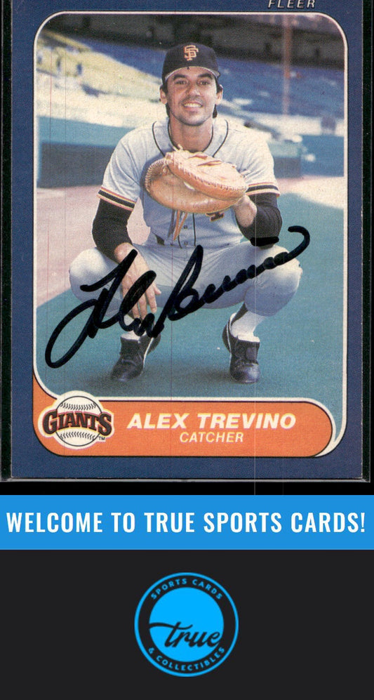 1986 Fleer #550 Alex Trevino Auto