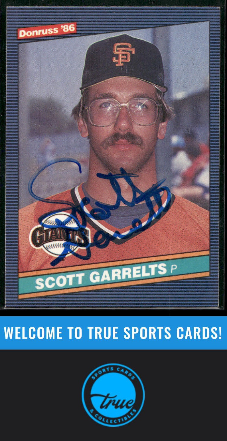 1986 Donruss #309 Scott Garrelts Auto