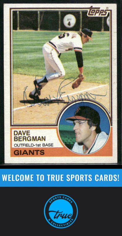 1983 Topps #32 Dave Bergman Auto