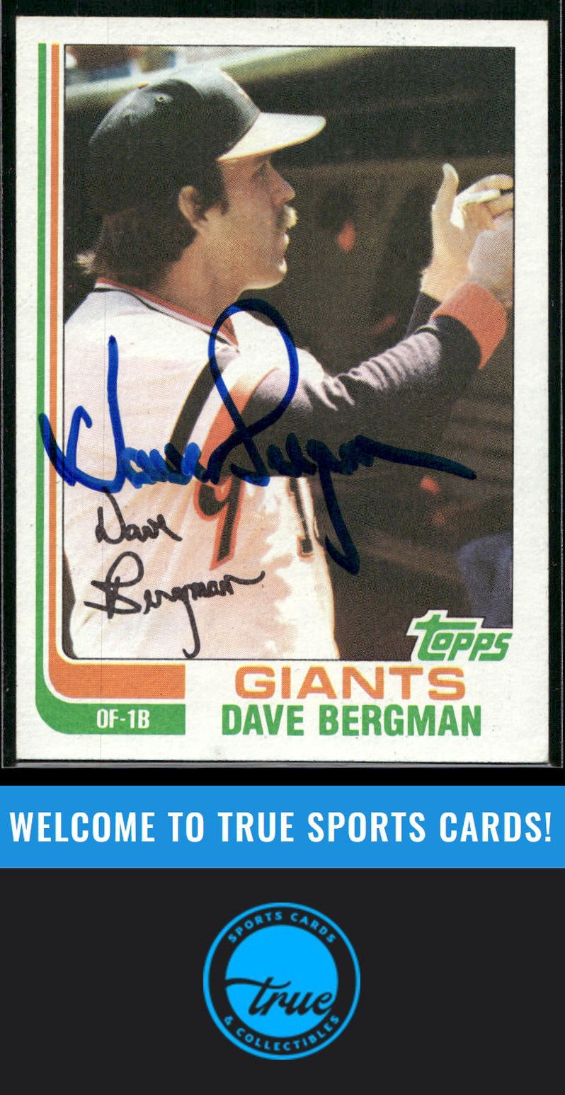 1982 Topps #498 Dave Bergman Auto