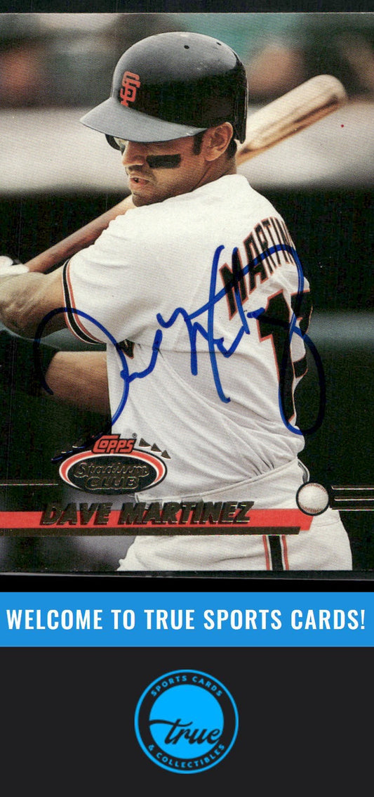 1993 Stadium Club #640 Dave Martinez Auto