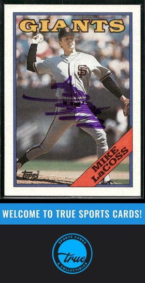 1988 Topps #754 Mike LaCoss Auto