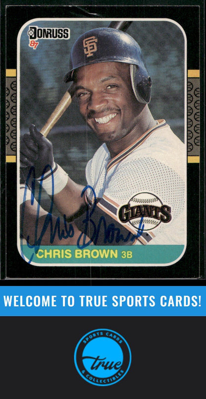 1987 Leaf #236 Chris Brown Auto