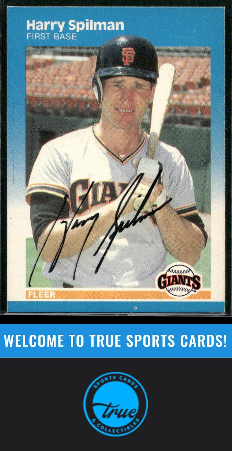 1987 Fleer #284 Harry Spilman Auto