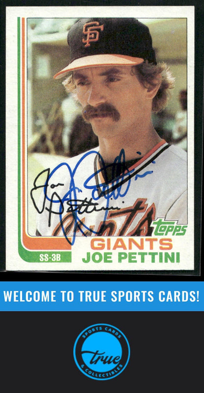 1982 Topps #568 Joe Pettini Auto