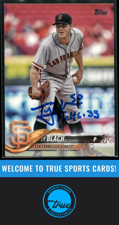 2018 Topps #165 Ty Blach Limited Auto