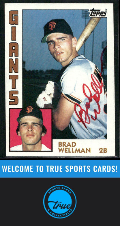 1984 Topps #109 Brad Wellman Auto