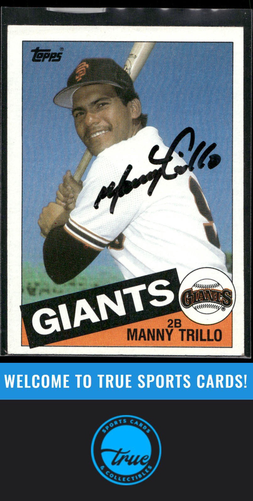 1985 Topps #310 Manny Trillo Auto