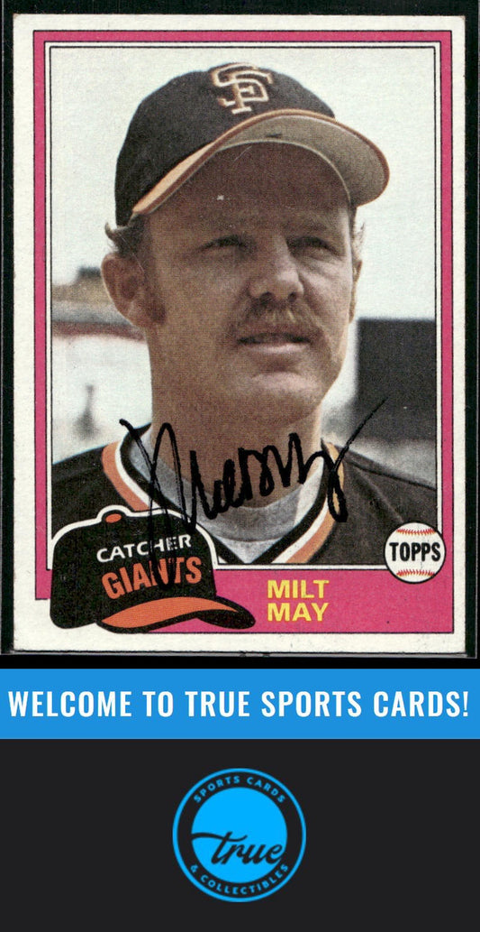 1981 Topps #463 Milt May Auto