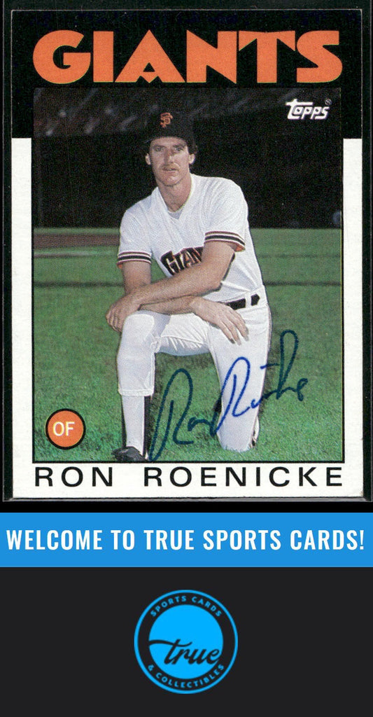 1986 Topps #63 Ron Roenicke Auto