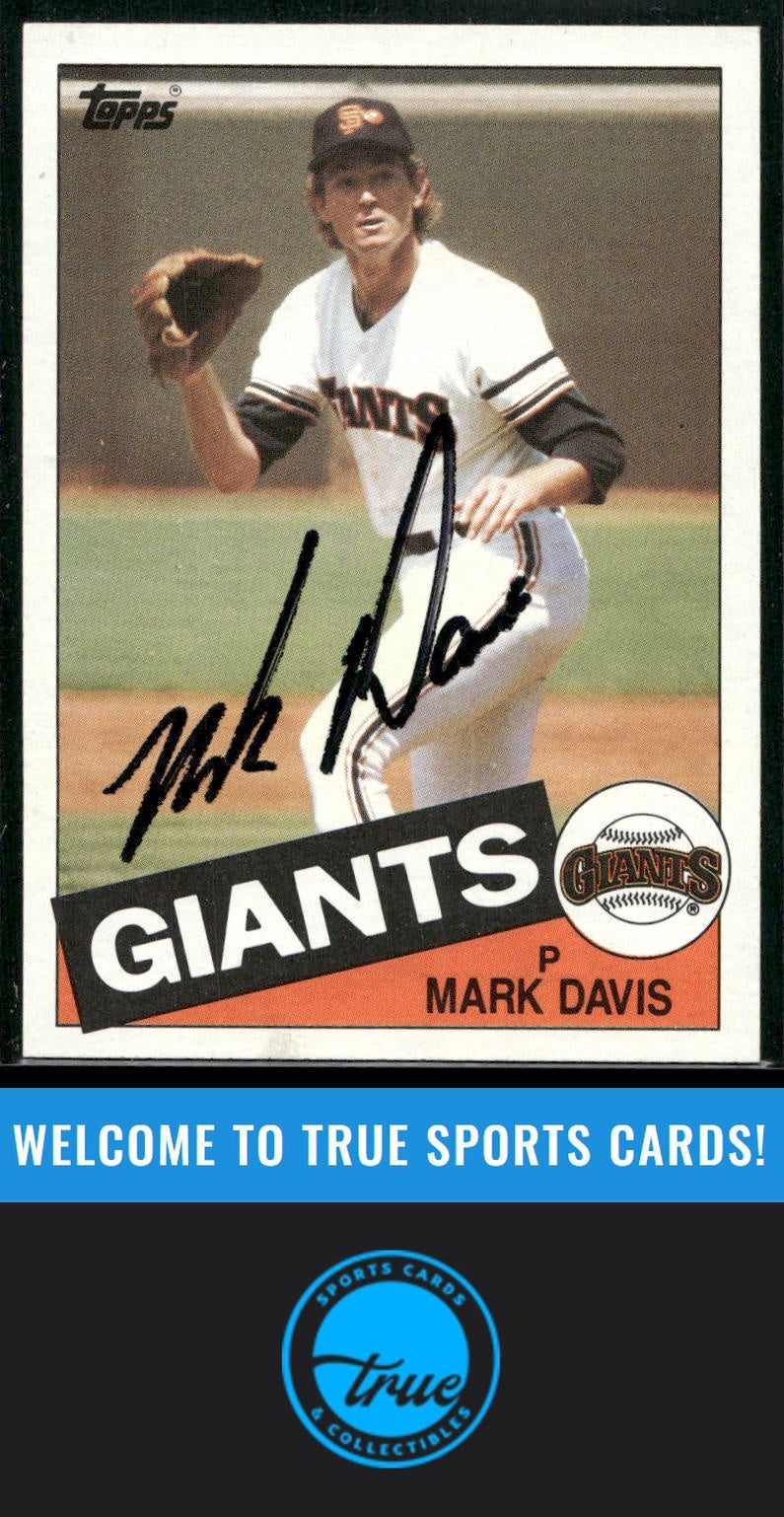 1985 Topps #541 Mark Davis Auto