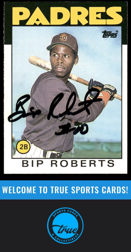 1986 Topps Traded #91T Bip Roberts Auto