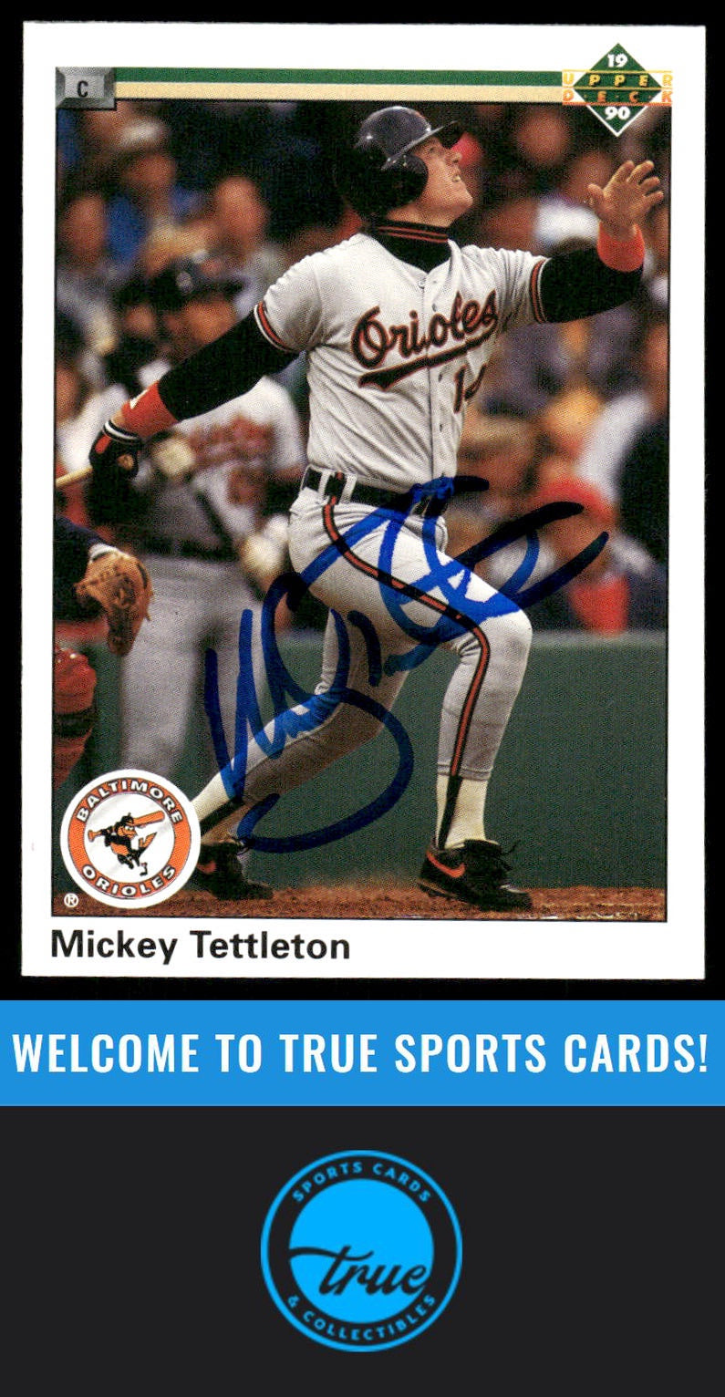 1990 Upper Deck #297 Mickey Tettleton Auto