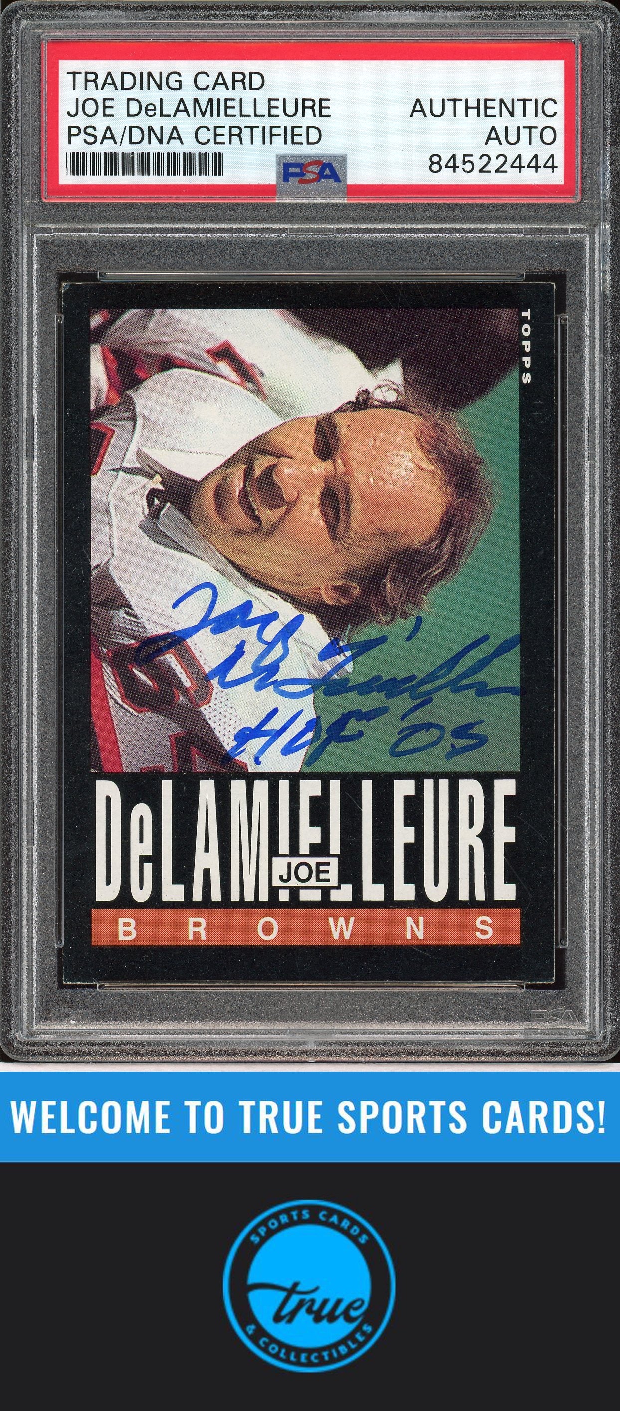 1985 Topps #226 Joe DeLamielleure Auto PSA Authentic (2444)