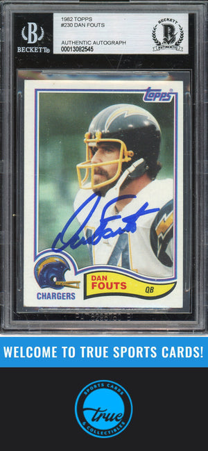 1982 Topps #230 Dan Fouts Auto BGS Authentic (2545)