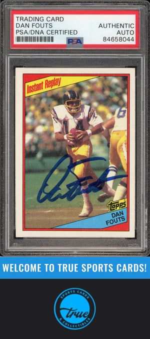 1984 Topps #180 Dan Fouts Auto PSA Authentic