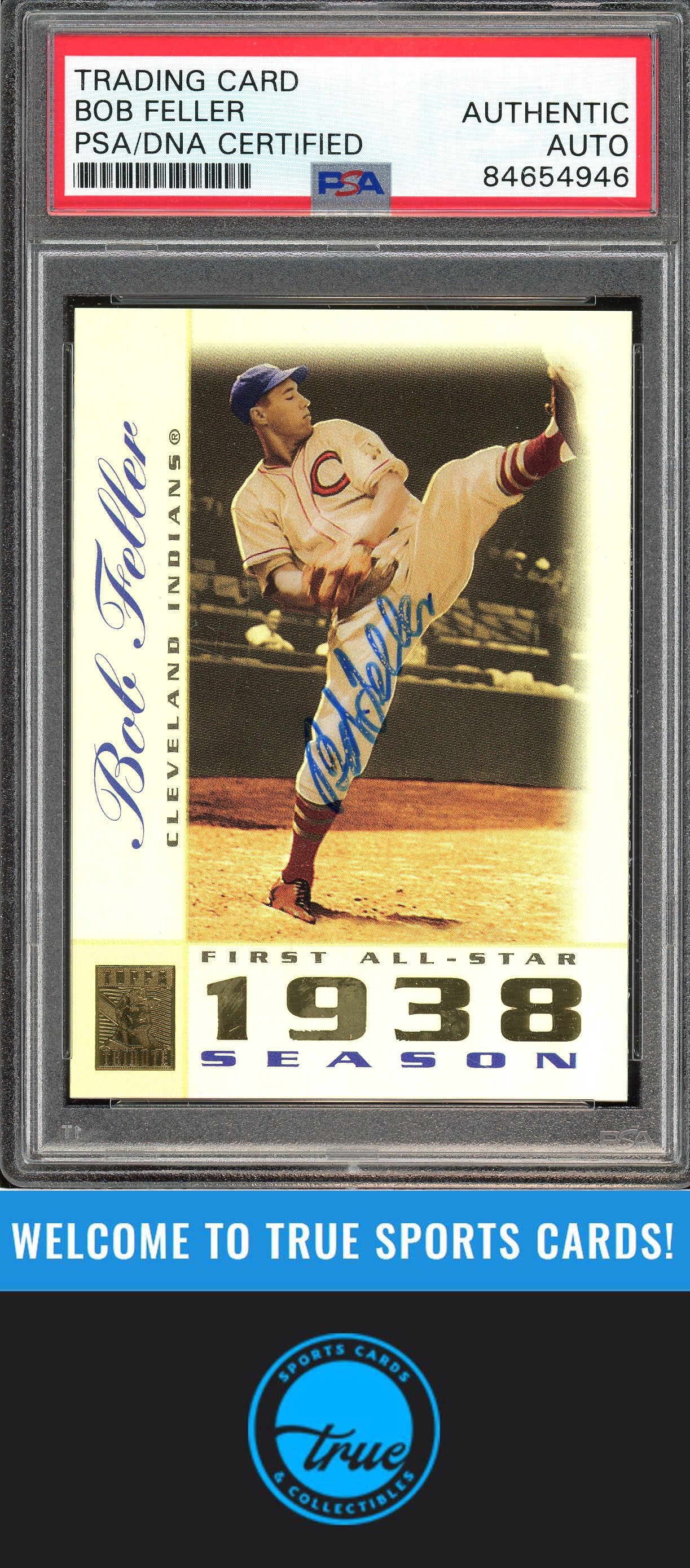 2003 Topps Tribute Perennial All-Star Edition Bob Feller Auto PSA Authentic