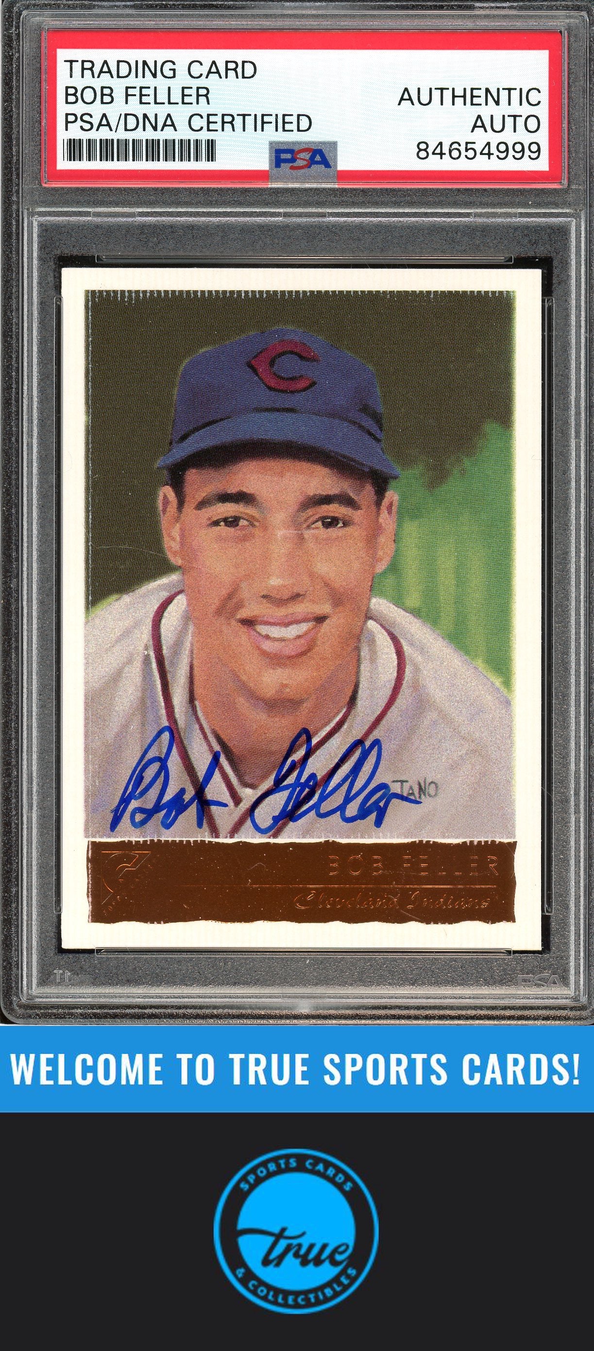 2001 Topps Gallery #150 Bob Feller Auto PSA Authentic (4999)