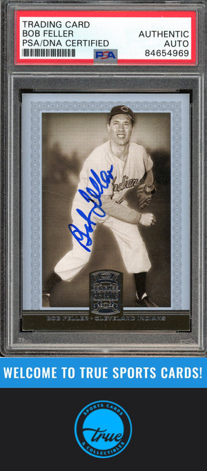 2005 Donruss Greats #8 Bob Feller Auto PSA Authentic (QUANTITY AVAILABLE)