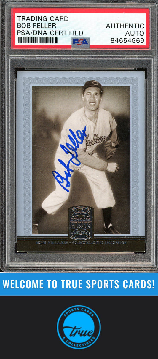 2005 Donruss Greats #8 Bob Feller Auto PSA Authentic (4969)
